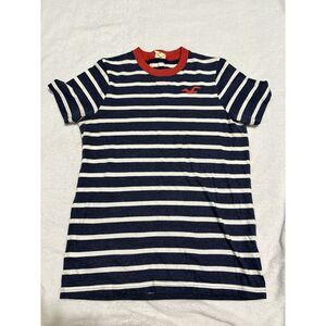 Youth Medium‎ Hollister Tee Striped Navy White Red